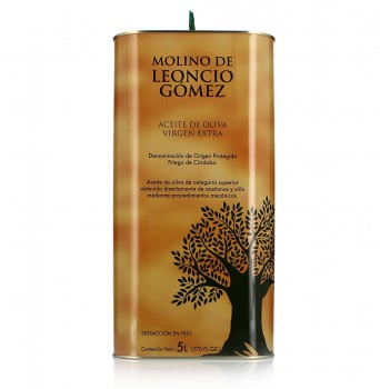 Aceite de Oliva Virgen Extra 5 Litros Lata. Molino Leoncio Gómez